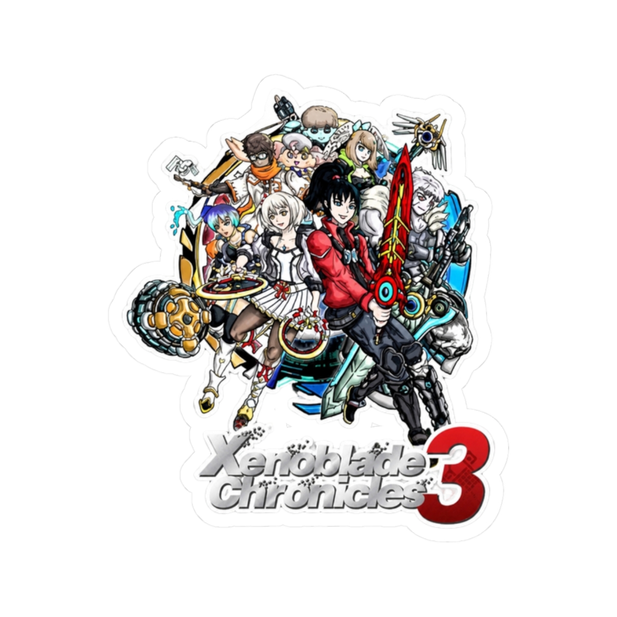 Xenoblade Chronicles 3 Heroes Sticker - alternate angle 3, merchandise