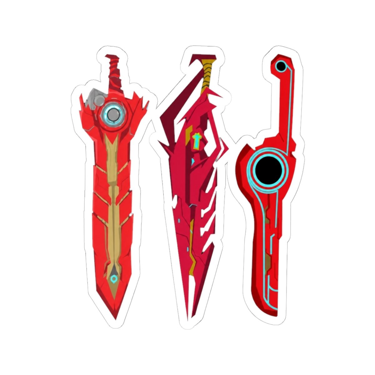 XenoBlade swords Sticker | Xenoblade Chronicles