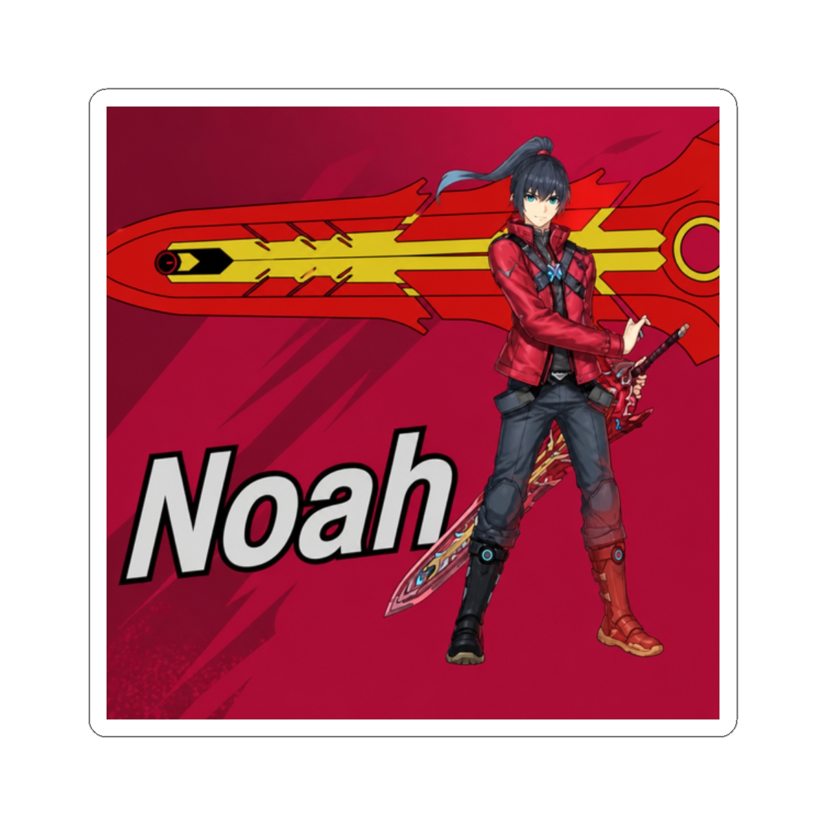 Noah (Xenoblade Chronicles 3) Sticker - alternate angle 3, merchandise